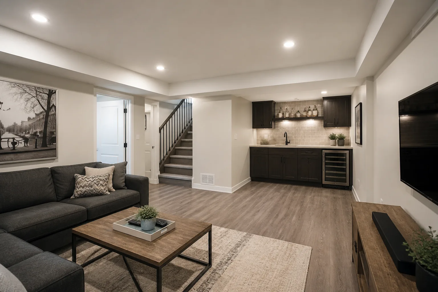 Finished basement design inspiration